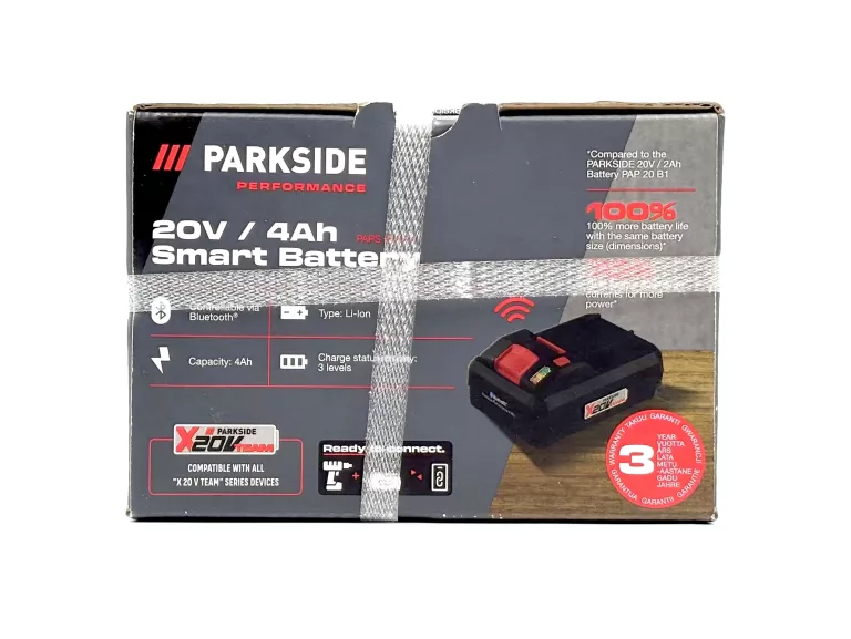 AKUMULATOR PARKSIDE PAPS 204 B1 4.0AH 20V BATERIA SMART BLUETOOTH