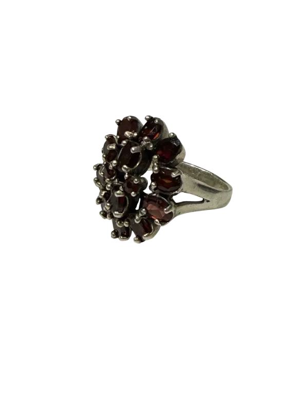 SREBRO - PIERSCIONEK GRANAT 925 11.52