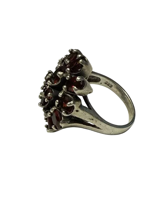SREBRO - PIERSCIONEK GRANAT 925 11.52