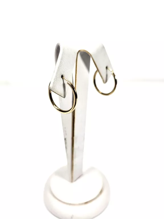 ZŁOTE KOLCZYKI (333) 0,46G ŚREDNICA:1,8CM