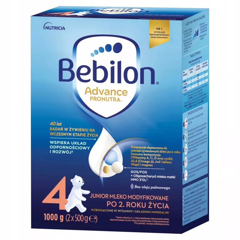 MLEKO MODYFIKOWANE BEBILON 4 ADVANCE PRONUTRA 1000 G 04/2027