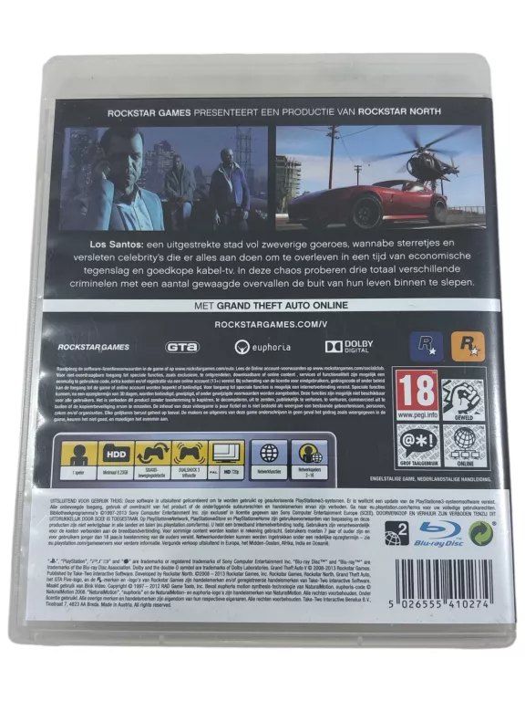 GRAND THEFT AUTO 5 GTA V PLAYSTATION PS3 PO POLSKU PL
