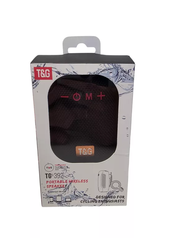 GŁOŚNIK Z UCHWYTEM NA ROWER BT TG-392 / KOMPLET