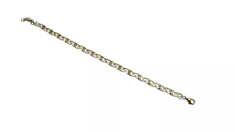 ZŁOTA BRANSOLETKA AŻUROWA SEGMENTOWANA 20CM PRÓBA 585 3,73G 20 CM