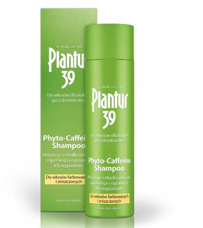PLANTUR 39 FITO-CAFFEINE SZAMPON DO ZNISZCZONYCH I FARBOWANYCH WŁOSÓW 250M