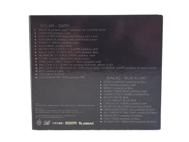 PŁYTA CD SOLAR BIAŁAS - ISKRY I KLIK KLAKI LIMIT + AUTOGRAFY
