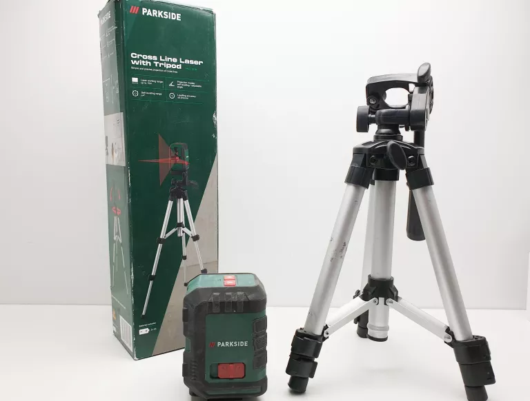 PARKSIDE LASER KRZYŻOWY PKLL 10 B4 ZE STATYWEM KOMPLET