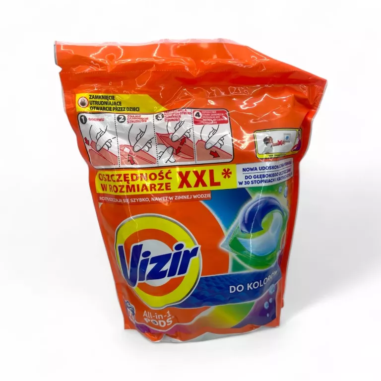 KAPSUŁKI DO PRANIA VIZIR ALL-IN-1 PODS DO KOLORÓW 44 SZT.