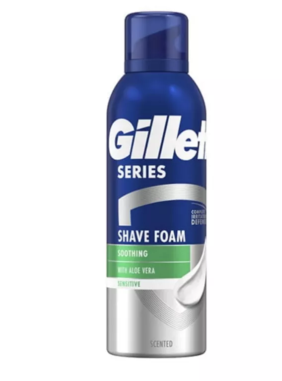 GILLETTE SERIES ŁAGODZĄCA PIANKA DO GOLENIA Z ALOESEM 250 ML