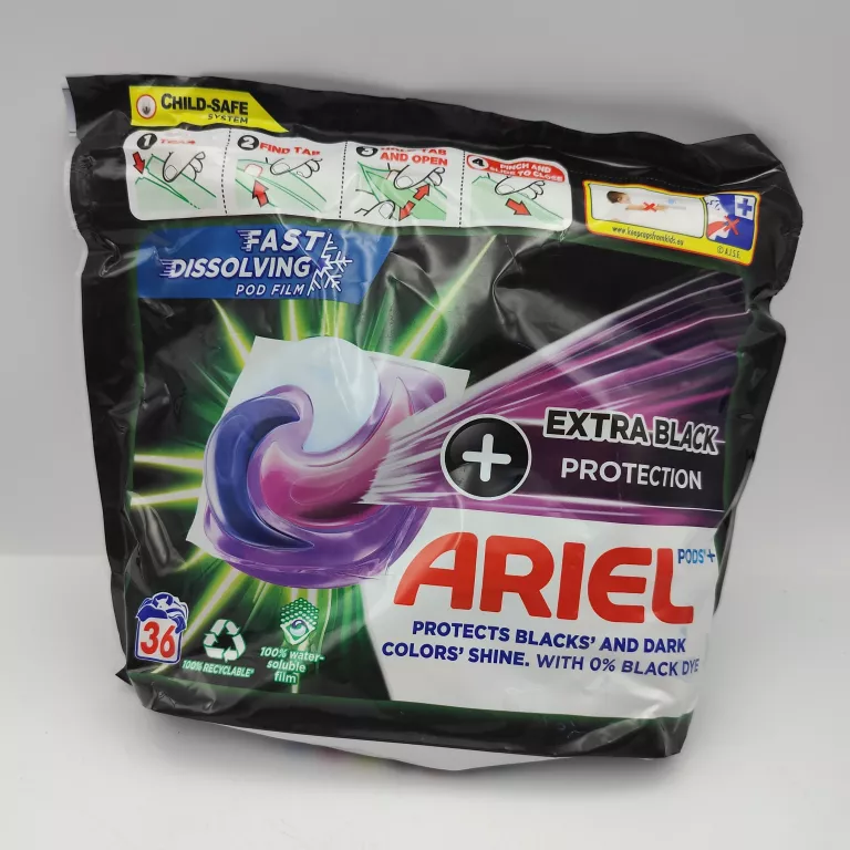 KAPSUŁKI DO PRANIA ARIEL EXTRA BLACK PROTECTION 36 SZT