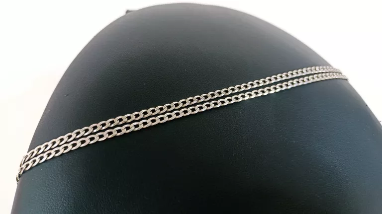SREBRNY ŁAŃCUSZEK PANCERKA 5,91G 925P 57CM