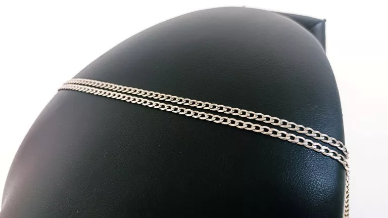 SREBRNY ŁAŃCUSZEK PANCERKA 5,91G 925P 57CM