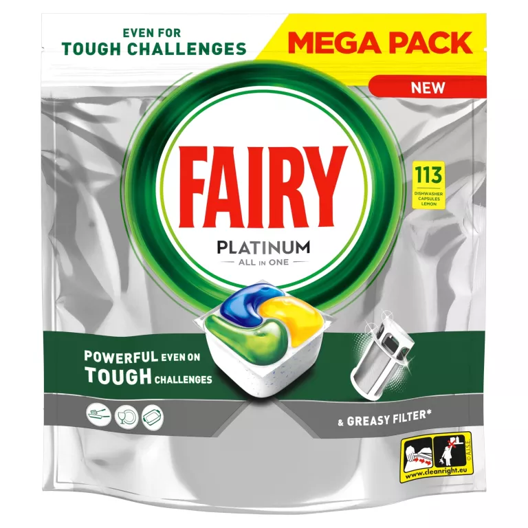 TABLETKI DO ZMYWARKI FAIRY 113 SZT. LEMON