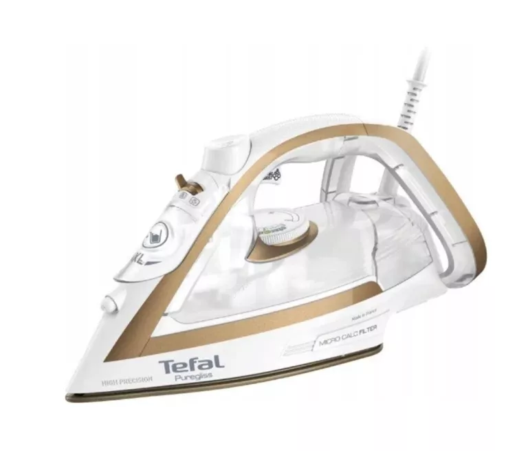 ŻELAZKO TEFAL FV8042E0 PUREGLISS BIAŁO-ZŁOTE DURILIUM AIRGLIDE