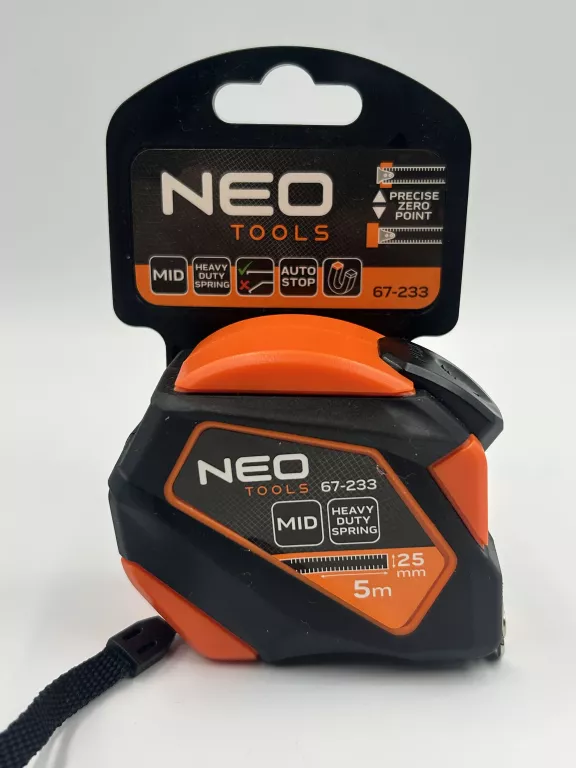 MIARA NEO TOOLS 67-233 5M 25MM HEAVY DUTY SPRING