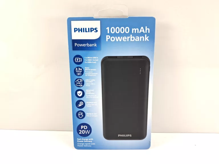 POWERBANK PHILIPS 10 000 MAH PD 20W