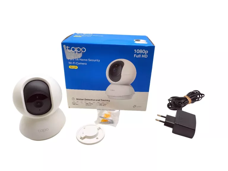 KAMERA 360 TP-LINK TAPO C200 FULLHD 1080P OBROTOWA ŁADOWARKA, PUDEŁKO