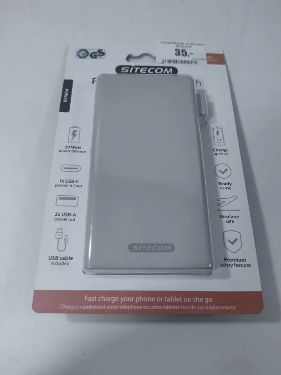 POWERBANK 10.000 MAH SITECOM
