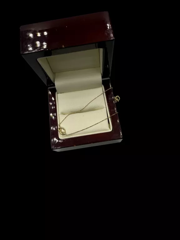 ZŁOTA BRANSOLETKA Z ZAWIESZKĄ