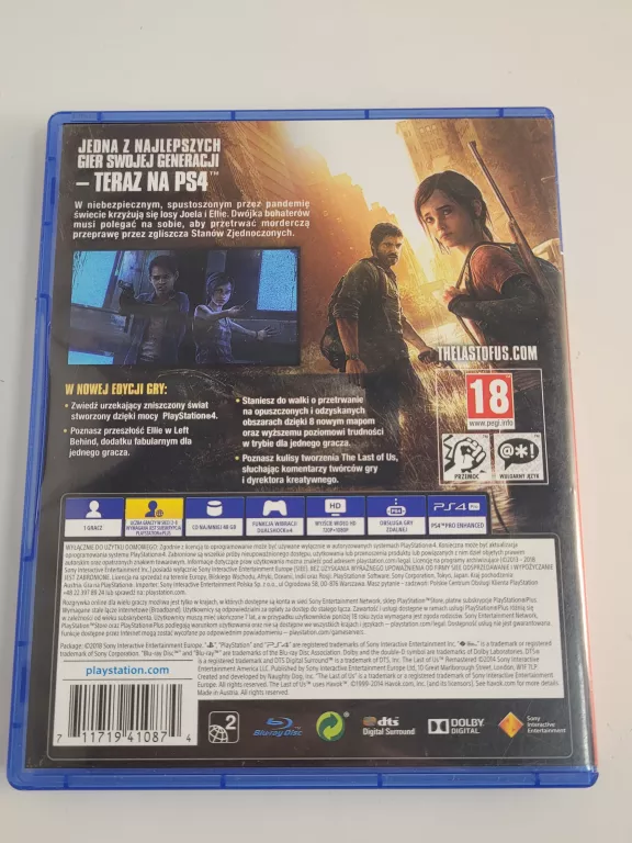 GRA NA PS4 THE LAST OF US REMASTARED