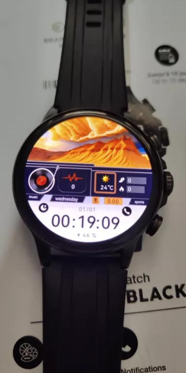SMARTWATCH BIGBEN ROUND BLACK