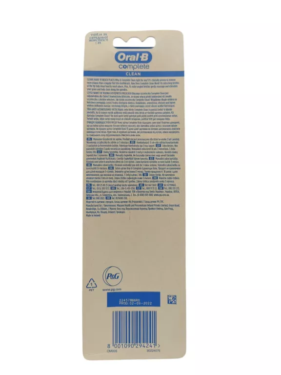 ORAL-B COMPLETE CLEAN SZCZOTECZKA DO ZĘBÓW MEDIUM 3SZT