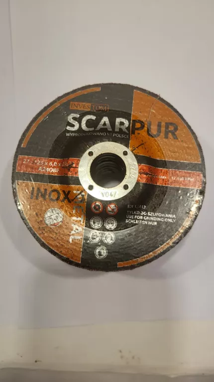 10X TARCZA SCARPUR INOX FLEX 125X6,0X22,23MM 12413