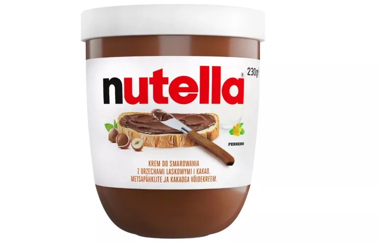 NUTELLA KREM DO SMAROWANIA Z ORZECHAMI LASKOWYMI I KAKAO 230 G