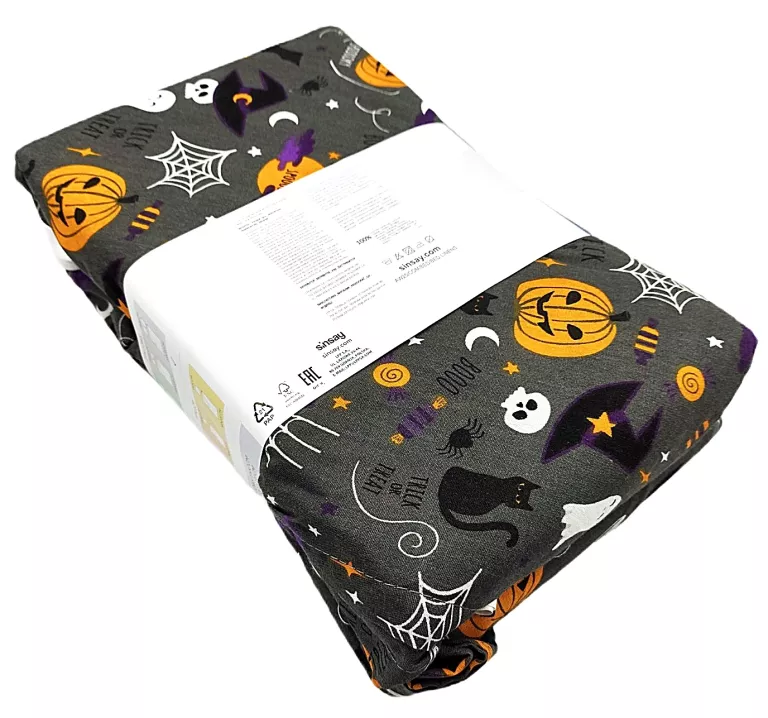 KOMPLET POŚCIELI SINSEY NA HALLOWEEN 200 X 220 CM + 2 X 70 X 80 CM