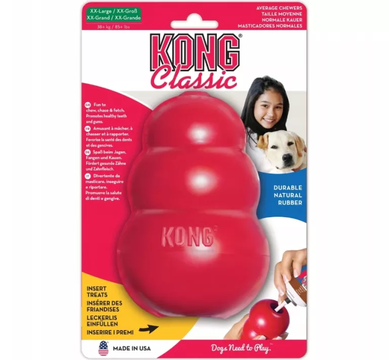 KONG ZABAWKA PSA KKE KONG CLASSIC XXL POWYŻEJ 38KG CZERWONA