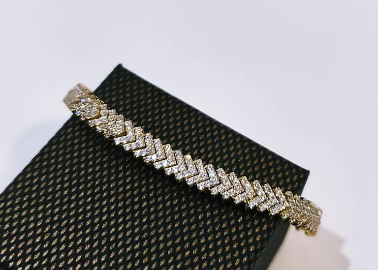 ZŁOTA BRANSOLETKA PR.585 7,63G REGULOWANA