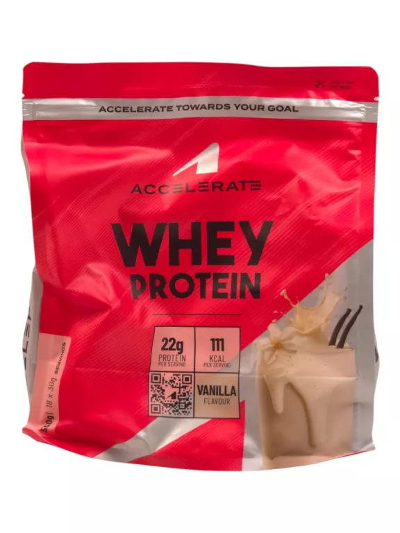BIAŁKO SERWATKOWE W PROSZKU ACCELERATE WANILIA 550 G