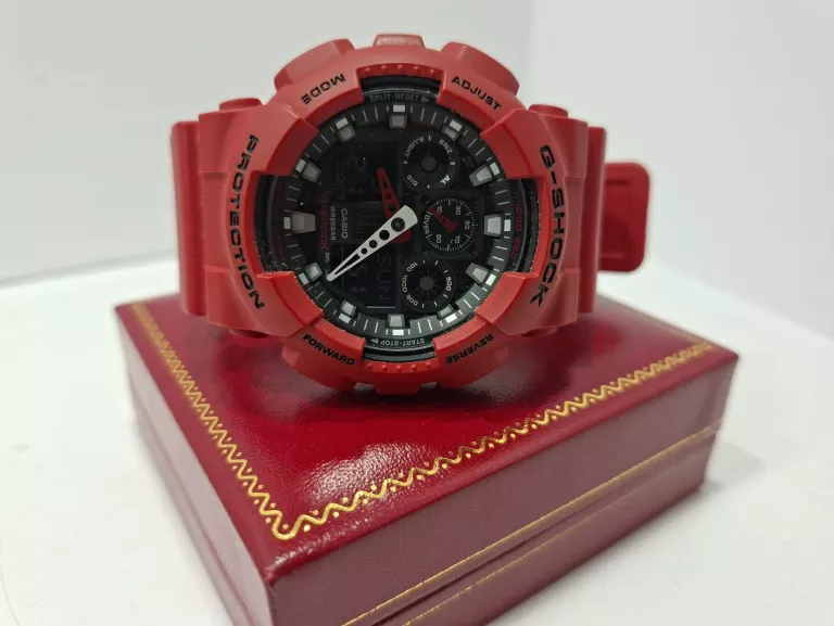 CASIO GA 100B CZERWONY