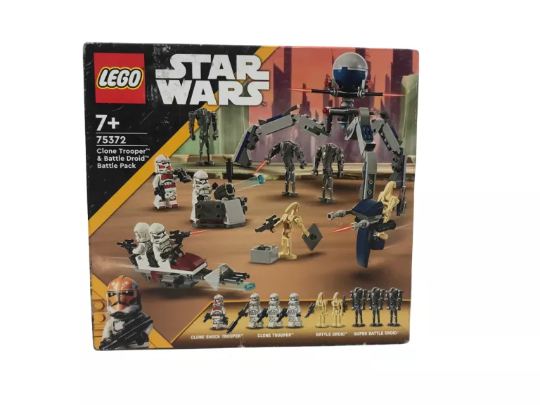 LEGO STAR WARS ZESTAW BITEWNY ŻOŁNIERZE ARMII KLONÓW I DROID BOJOWY 75372
