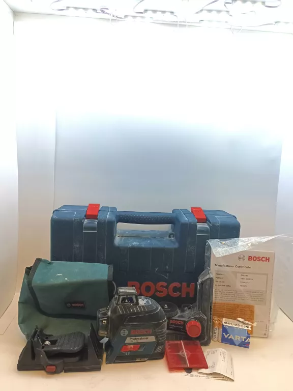 LASER BOSCH PROFESSIONAL GLL 3-80 KOMPLET W WALIZCE