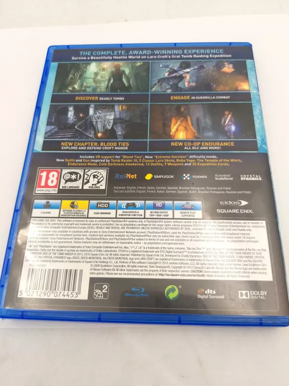 GRA RISE OF THE TOMB RIDER PS4
