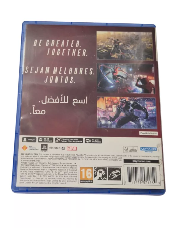 GRA PS5 MARVEL'S SPIDER-MAN 2 FAJNY STAN 9,5 NA 10