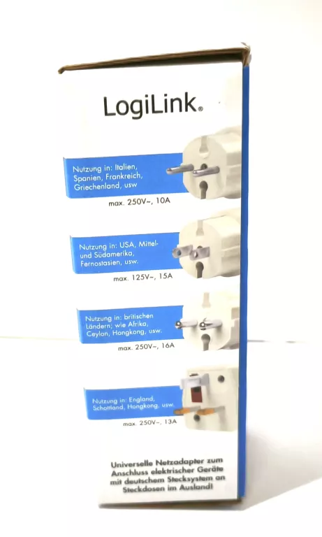 LOGILINK PA0186 4 ADAPTER PODRÓŻNY