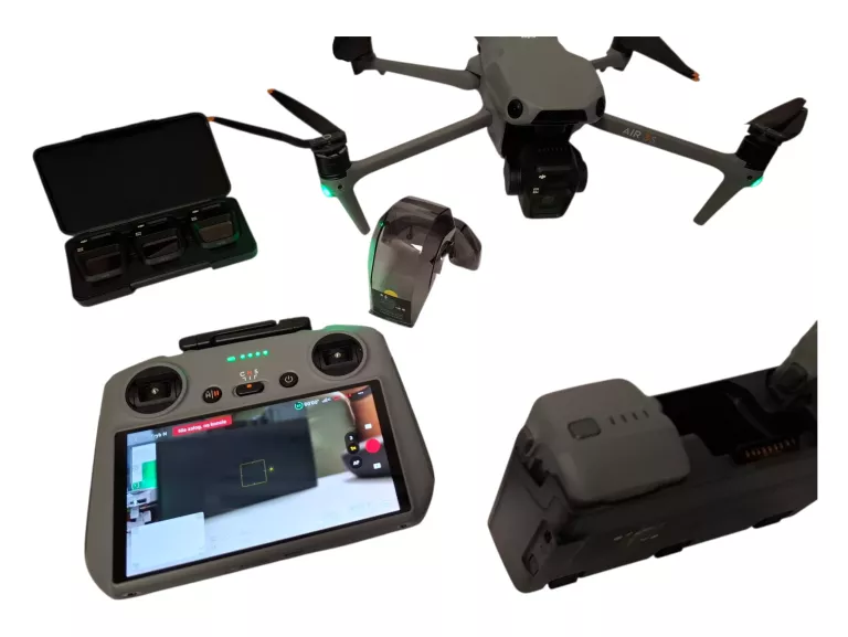 DRON DJI AIR 3S FLY MORE COMBO RC 2 3200 M 3 BATERIE