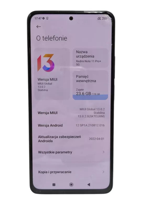 TELEFON REDMI NOTE 11 PRO+ 5G 128GB