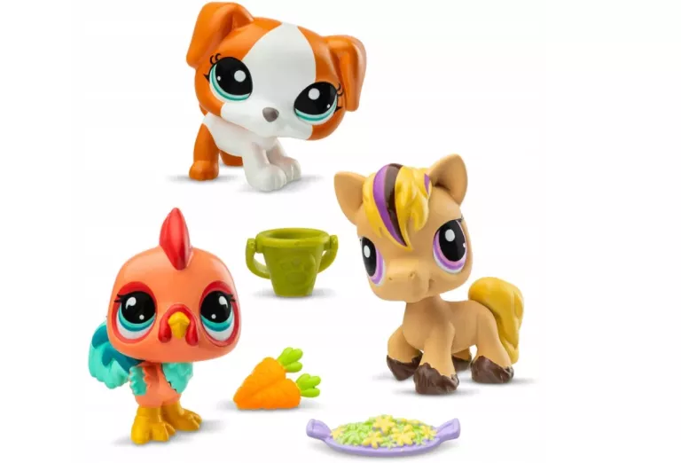 LITTLEST PET SHOP ZWIERZĄTKA W TUBIE KONIK KOGUT I TERRIER