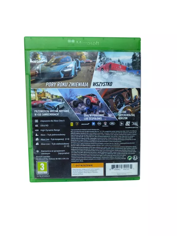 GRA NA XBOX ONE FORZA HORIZON 4