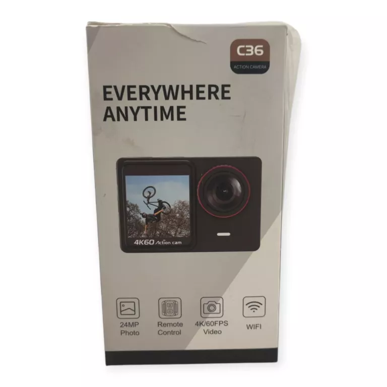 KAMERKA SPORTOWA ACTION CAM C36 -ZESTAW