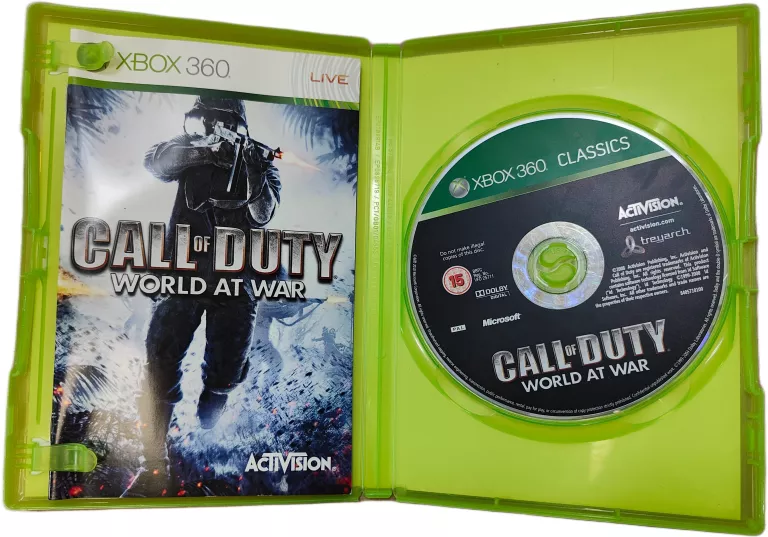 GRA NA KONSOLE XBOX 360 CALL OF DUTY WORLD AT WAR XBOX 360 ANGIELSKA