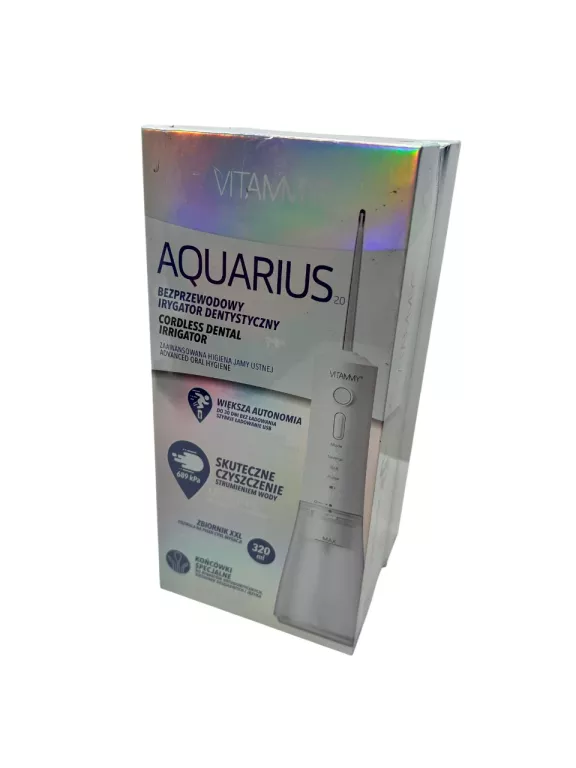 IRYGATOR DENTYSTYCZNY DO ZĘBÓW BEZPRZEWODOWY VITAMMY AQUARIUS 360 4KOŃCÓWK