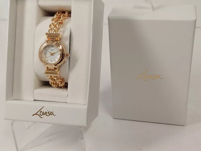 ZEGAREK LOVISA W KOLORZE ZŁOTA