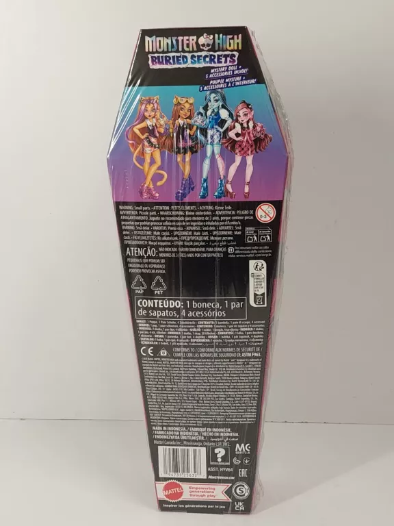 MONSTER HIGH UKRYTE SEKRETY LALKA I AKCESORIA SERIA 1 STRASZYNOCOWANKA ASO