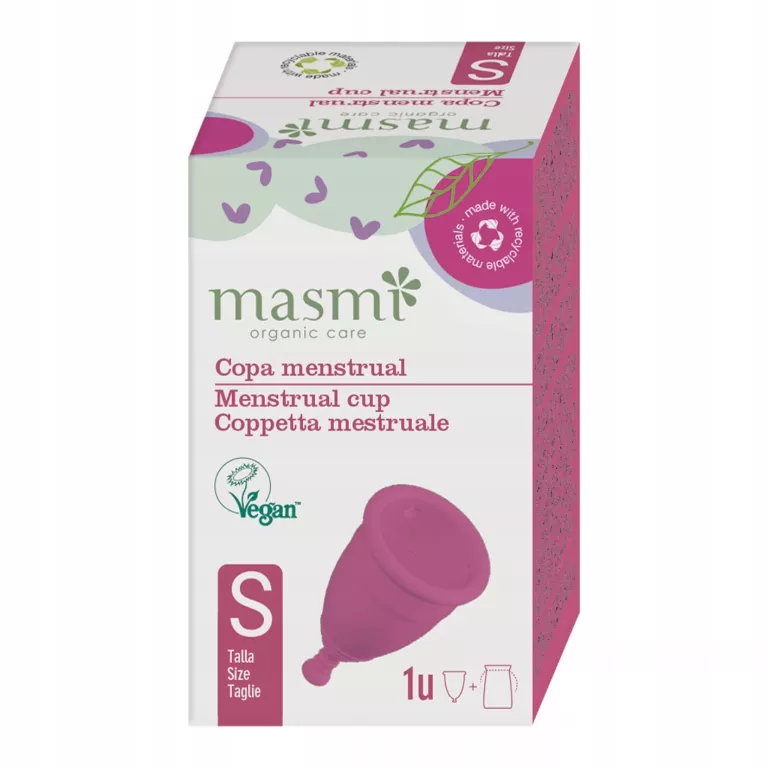 KUBECZEK MENSTRUACYJNY MASMI S 100% EKOLOGICZNE ROZWIĄZANIE ZDROWE - RÓŻOW