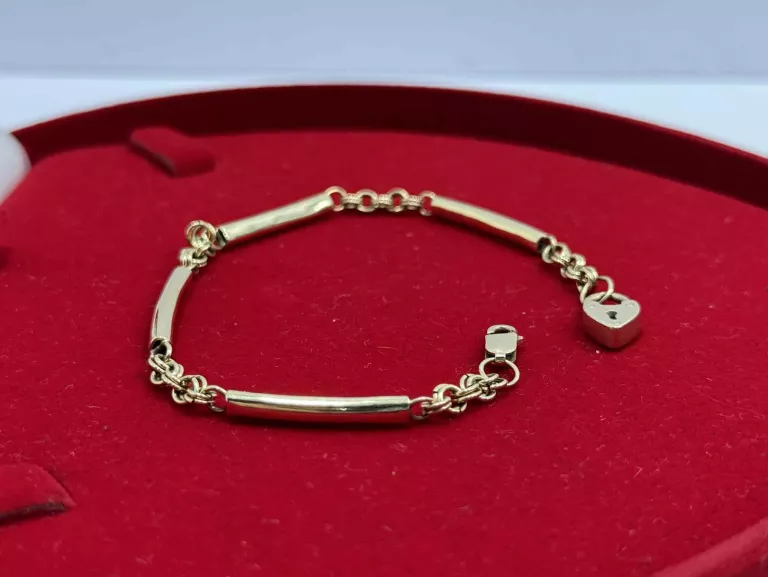 ZŁOTA BRANSOLETKA PRÓBA 585 8.01G R19