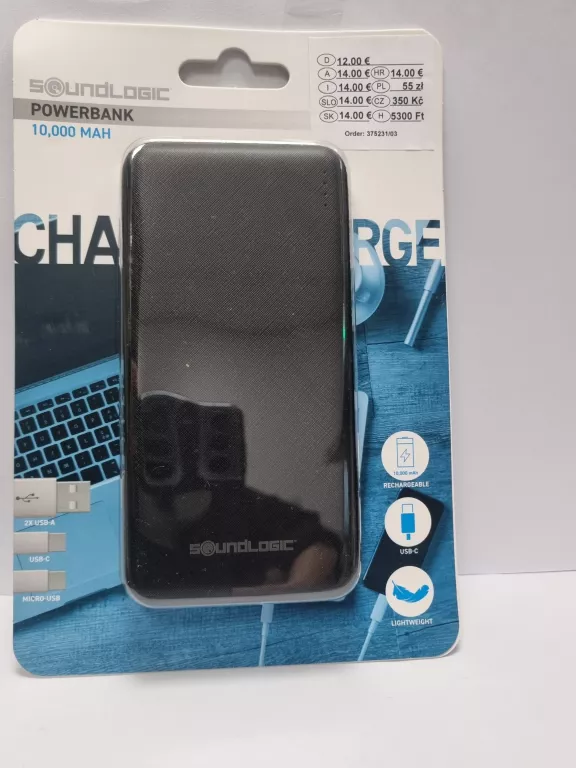 POWERBANK SOUNDLOGIC 10 000 MAH